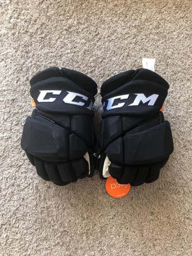 Black New CCM Jetspeed FT1 14" Pro Stock Gloves