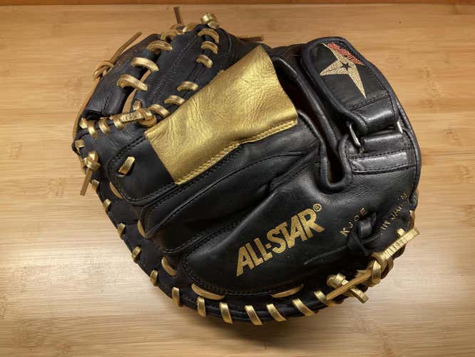 Black Used All Star Right Hand Throw Catcher's CM3000 xsbt Baseball Glove 32”