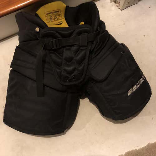 Black Intermediate Large Bauer Supreme One.9 Hockey Goalie Pants
