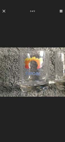 Set Of 4 1988 Expo Rocks Glasses