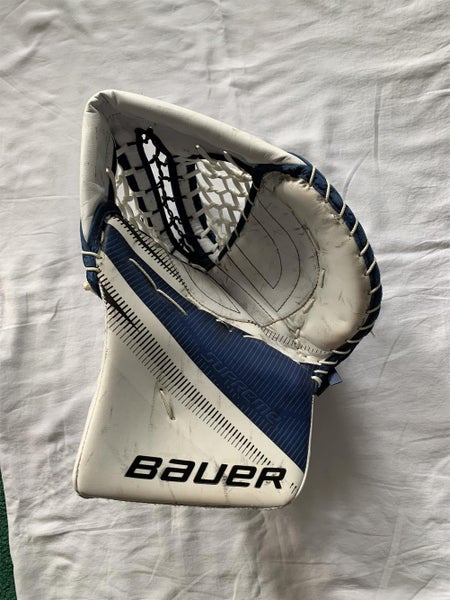 Catch Glove White Blue Senior Regular Supreme 1S Pro Stock Practice Palm (skinned As 2S)