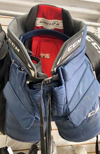 CCM Used XL Blue Senior Hockey Goalie Pants