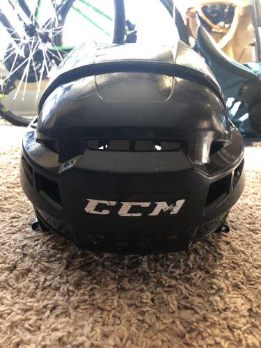 Black Used Large CCM Vector V08 Pro Stock Helmet