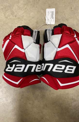 Bauer Used Red Senior 14" Gloves