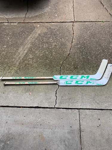 Used Senior CCM Regular Pro Authentic Goalie Stick 27" Paddle Pro Stock