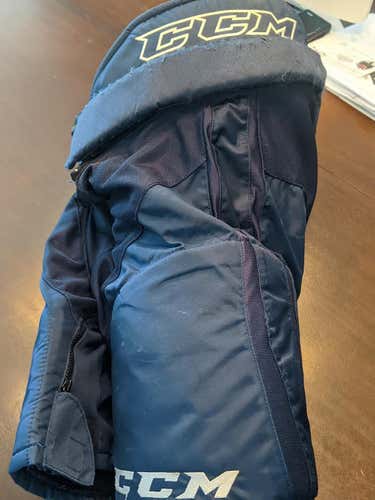 Blue Used Senior Medium CCM Tacks 6052 Hockey Pants
