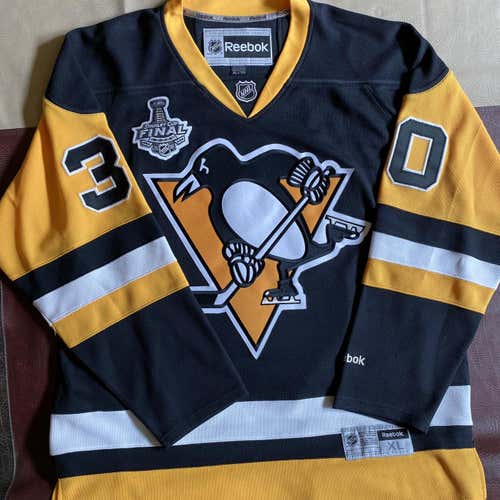 Matt Murray Pittsburgh Penguins Reebok Premier Home Jersey W/ 2016 Stanley Cup Final Patch