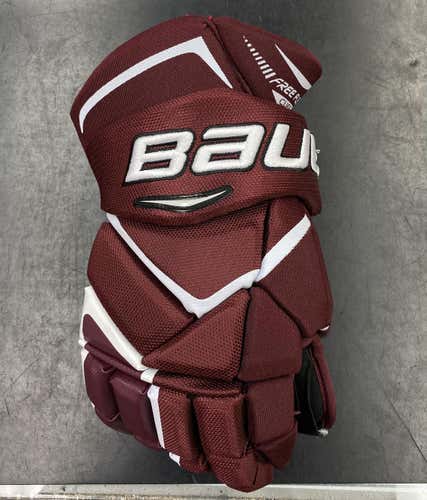 Maroon New Senior Bauer Vapor 1X Gloves 15"