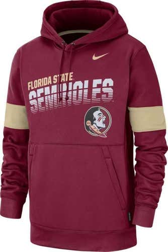 Nike FSU therma Hoodie Sweatshirt ON FIELD Florida State Seminoles Men L/large