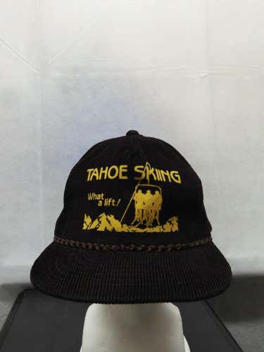 Vintage Tahoe Skiing Courdory Zipback Hat