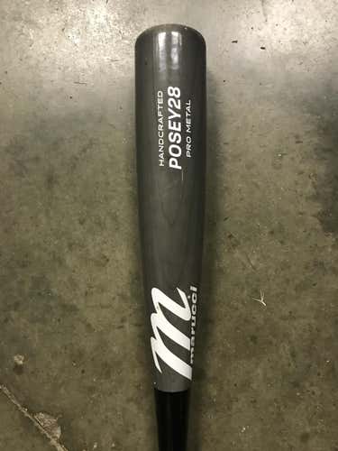 Senior League Kid Pitch (9YO-13YO) USSSA Cert 2020 Marucci Alloy Posey 28 Pro Metal Bat (-10)