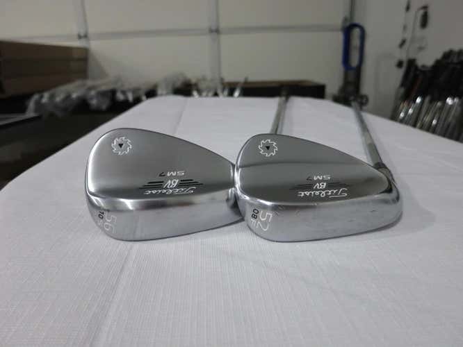Titleist Vokey SM7 Tour Chrome Wedge Set - 52* - 56* - Dynamic Gold Steel - LH