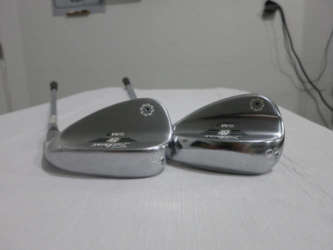 Titleist Vokey SM7 Tour Chrome Wedge Set - 56* - 60* - Regular Steel +0.5" Long