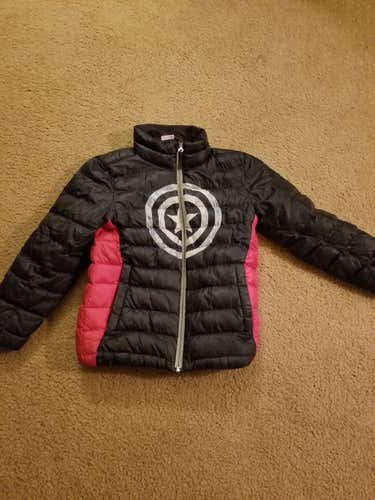Used Kids Spyder Captain America Down Jacket Size 8 Small