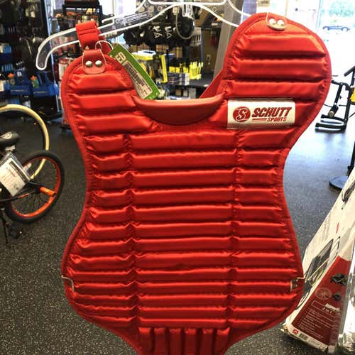 Red Used Schutt SCP-IC Catcher's Chest Protector