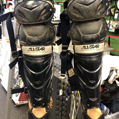 Black Used All Star Catcher's Leg Guard