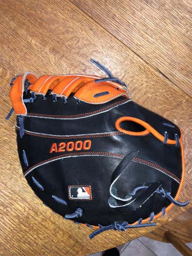 Black New First Base A2000 12" Baseball Glove