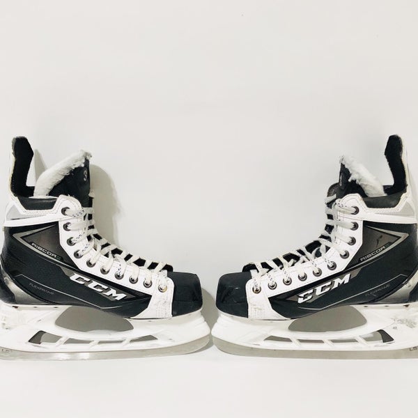 CCM Ribcor 80K Hockey Skates Custom White-John Klindberg-8 1/4- D/A
