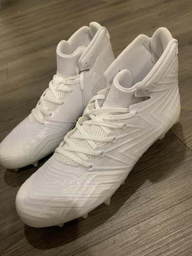Brand New White Adidas Freak Lacrosse / Football Cleats 10.5