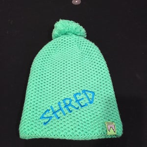 Green Adult One Size Fits All Shred Hat
