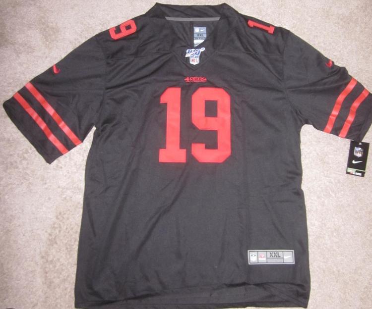 49ers jersey in black