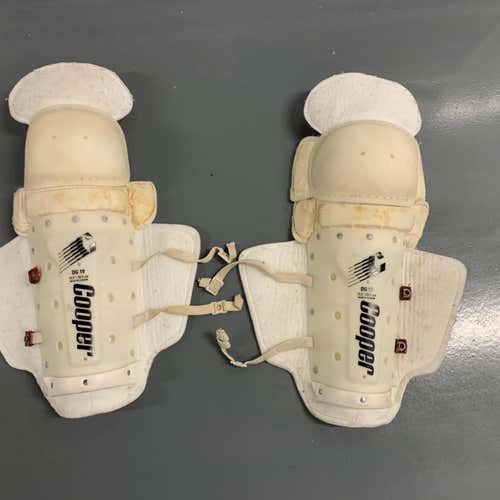 Vintage Mens Hockey Shin Guards Pads Cooper DG19 Nice Shape 15.5” Adult