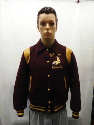 Vintage B.C. High School Cheerleading Letterman Jacket 38