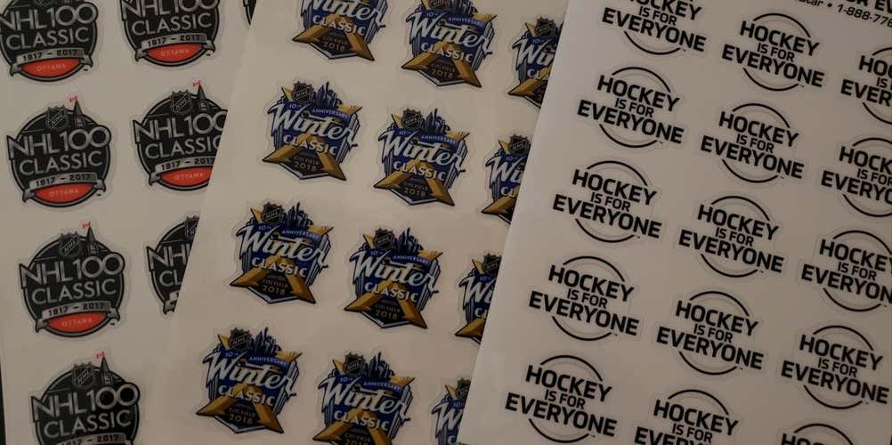 New 2018 NHL Winter Classic Helmet Sticker