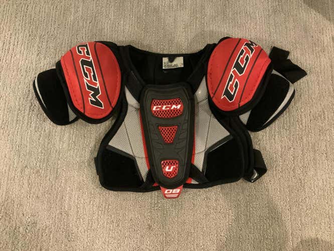 Used Junior Small CCM U+ Shoulder Pads