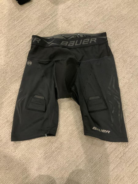 Black Men's Used Senior Large Bauer Compression
