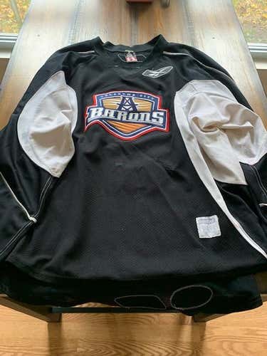 Black Men's Used Adult Goalie Cut Reebok Jersey Pro Stock