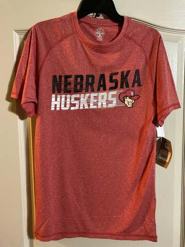 Nebraska Cornhuskers Men’s Heather Red Athletic Shirt Small S Rivalry Threads