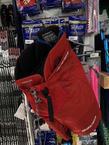 Red New Junior Large Bauer Nexus 800 Hockey Pants