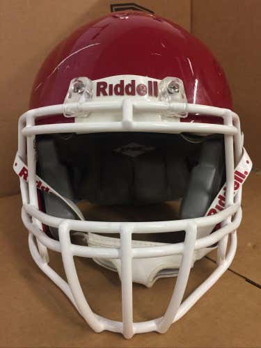 USED RIDDELL SPEED YOUTH FOOTBALL HELMET - XL - RED