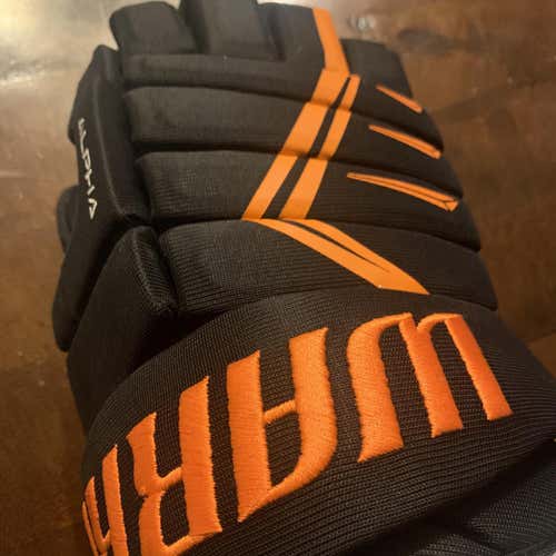 Black Senior Warrior Alpha DX4 14"  Gloves