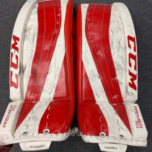 Red Senior 34" CCM Premier R1.5  Goalie Leg Pads