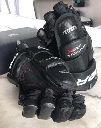 Black Senior Bauer APX Pro 14" Gloves