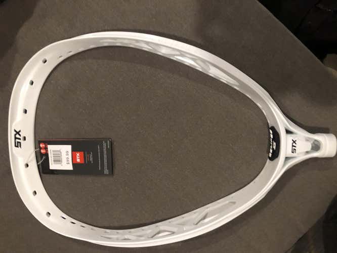 White New Goalie STX Unstrung Eclipse 2 Head