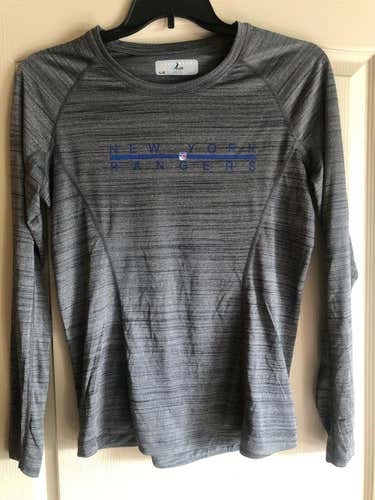 New York Rangers Women’s Levelwear Verve Long Sleeve Athletic Grey Shirt Large L