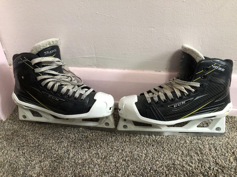 Used Junior CCM Tacks 4092 Hockey Goalie Skates Regular Width Size 5.5