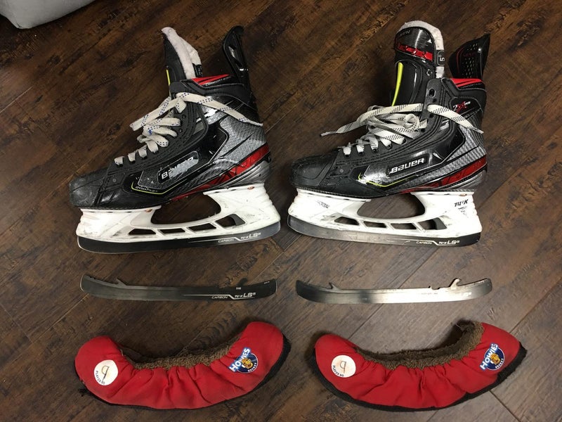 Used Bauer Vapor 2X Pro Junior Hockey Skates Size 5 D + extra runners