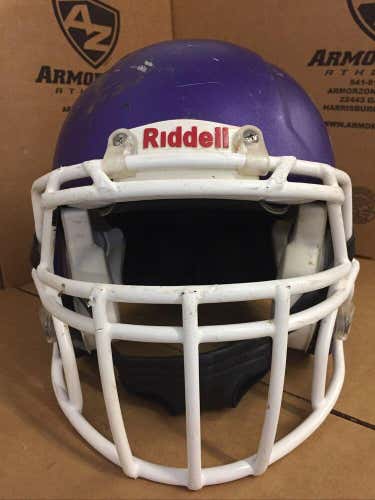 USED RIDDELL SPEED ADULT FOOTBALL HELMET - MEDIUM - FLAT PURPLE METALLIC