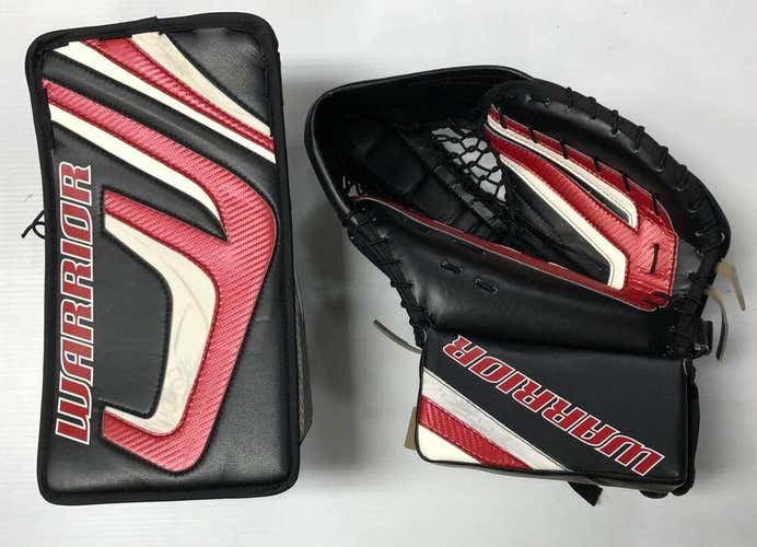 New Warrior Messiah Pro Hockey Goalie Blocker Catcher Set Senior SR Glove Black