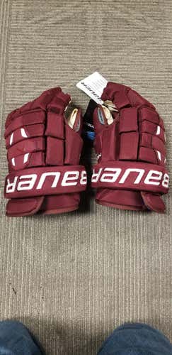 Maroon New Senior Bauer Nexus N2900 Gloves 14"