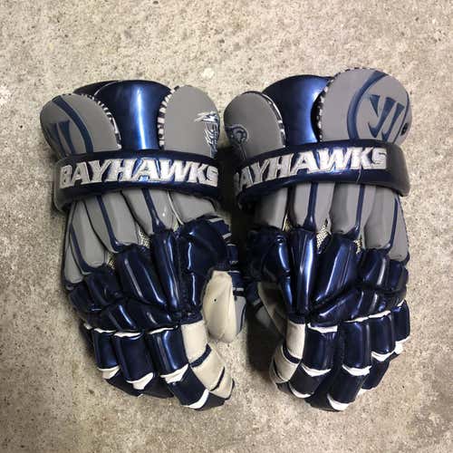 Used Bayhawks MLL Warrior Regulator 2 Gloves 13”/