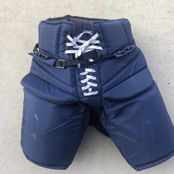 Pavel FrancouzNavy Blue Senior Vaughn Pro Stock Hockey Goalie Pants