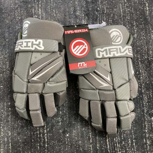 Gray New Player's Maverik MX 13" Lacrosse Gloves