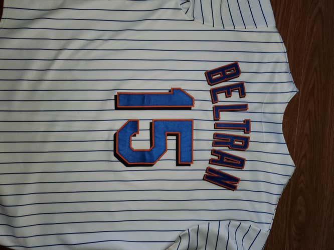 Carlos Beltran Used Adult XL Majestic Mets Jersey