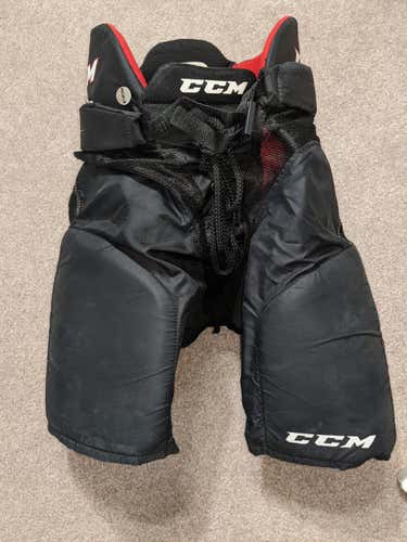 Black Used Junior Medium CCM U+Fit 08 Hockey Pants
