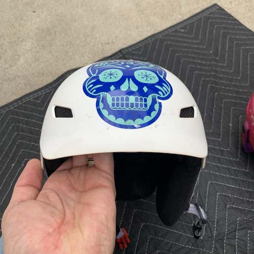 White Unisex Small Bolle Kids Helmet 49-53cm